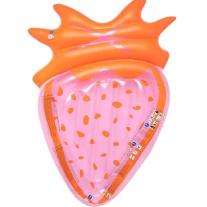 Sunnylife Outlet | Beach>Luxe Lie On Float - Strawberry Pink Berry - 6+