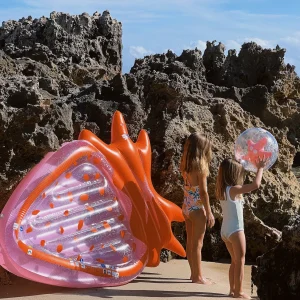 Sunnylife Outlet | Beach>Luxe Lie On Float - Strawberry Pink Berry - 6+