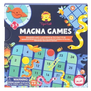 Tiger Tribe Travel | Games>Magna Games - Snakes & Ladders + Tic Tac Toe - 4+