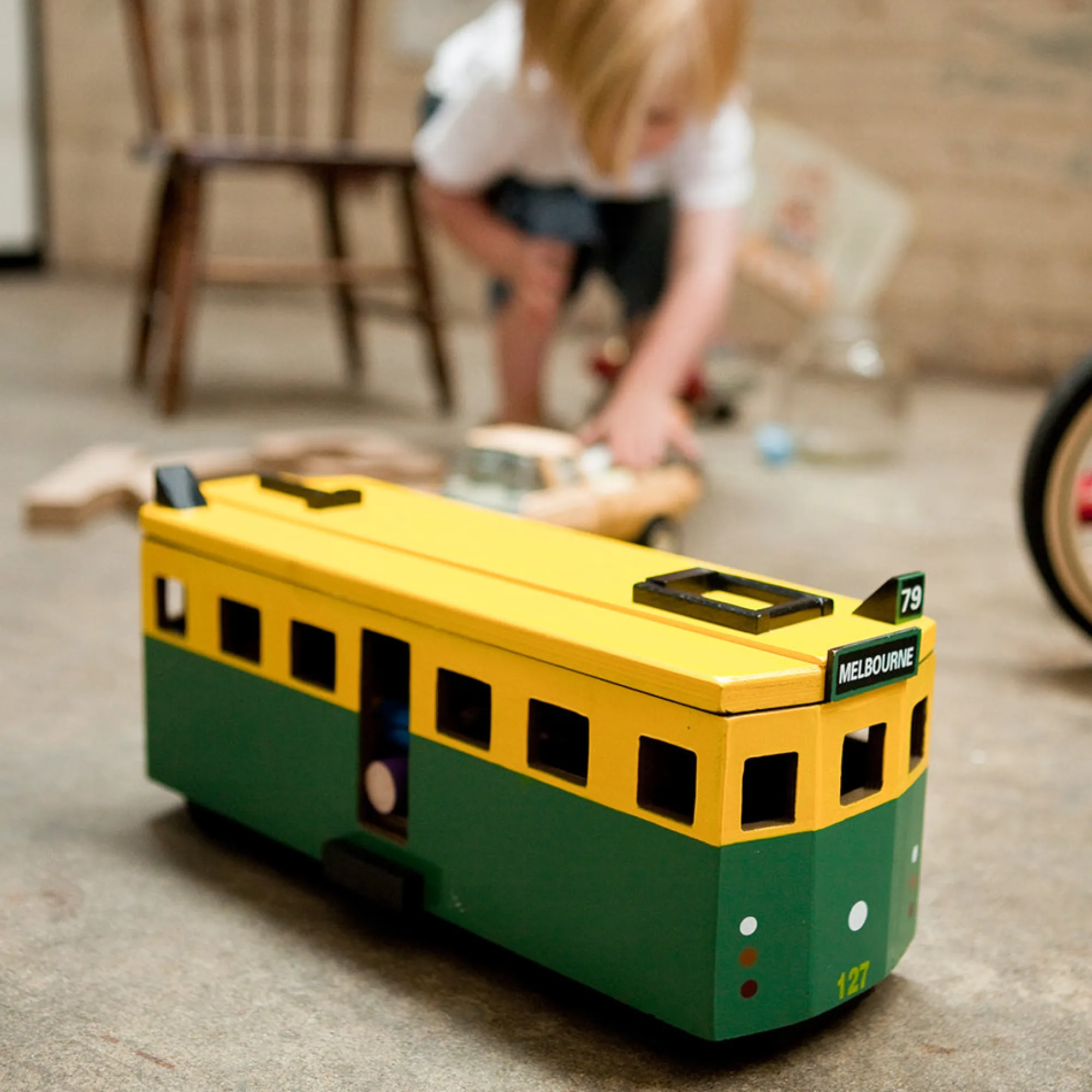 melbourne_tram_large___0.webp Make Me Iconic Wooden Toys | Australian>Melbourne Tram Large - 3+