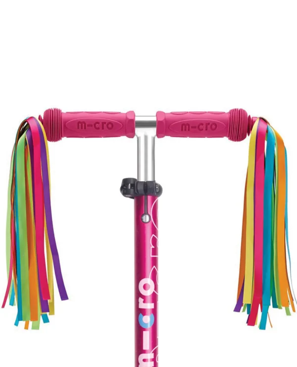 Micro Scooters Things That Go>Micro Scooter Handle Bar Ribbons - Neon & Blue