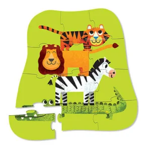 Crocodile Creek Puzzles>Mini Puzzle - Jungle Friends - 2+