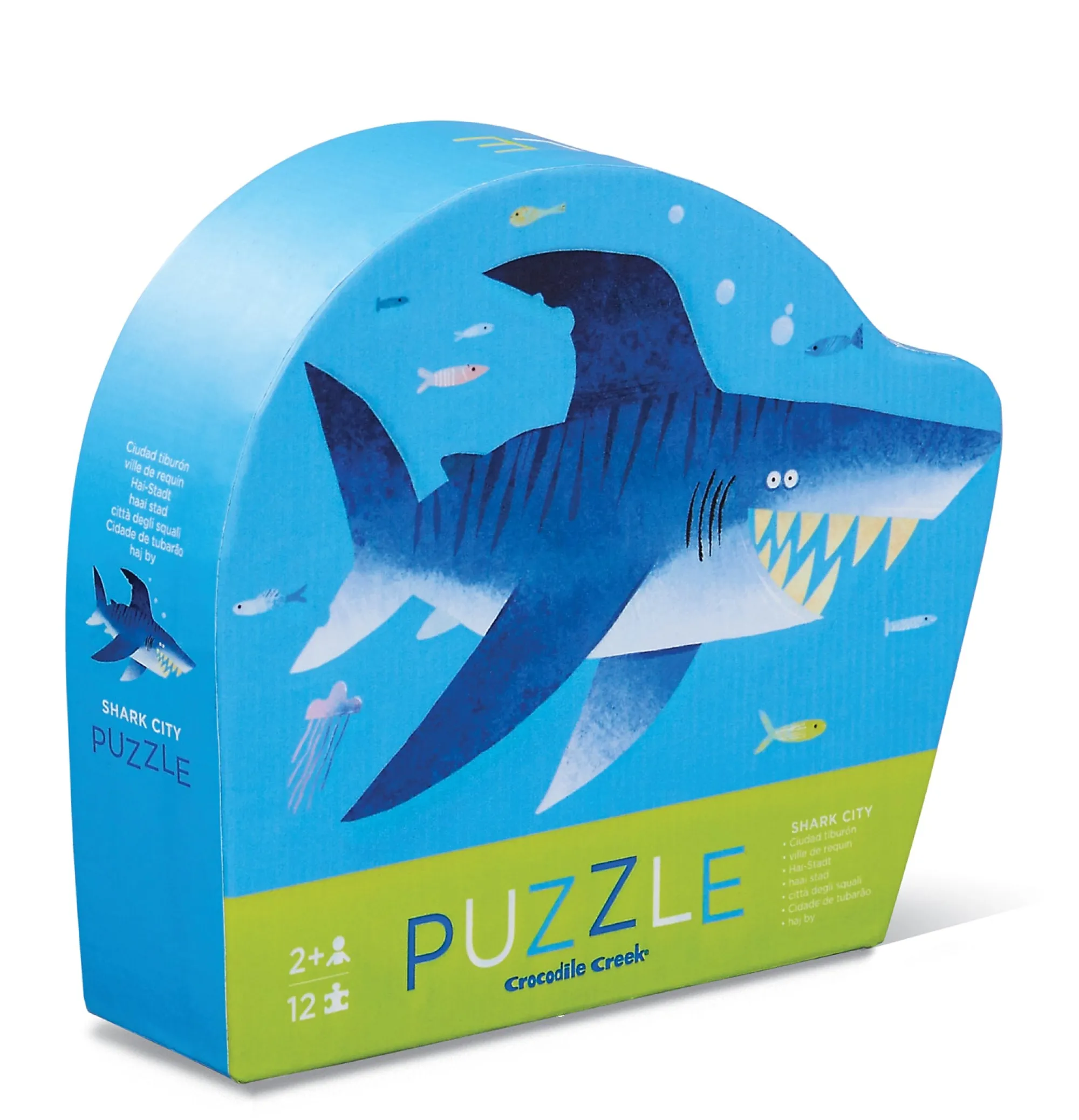 mini_puzzle__shark_city___0.webp Crocodile Creek Puzzles>Mini Puzzle - Shark City - 12 Piece - 2+