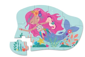 Crocodile Creek Puzzles>Mini Puzzle Mermaid Dreams - 12 Piece - 2+