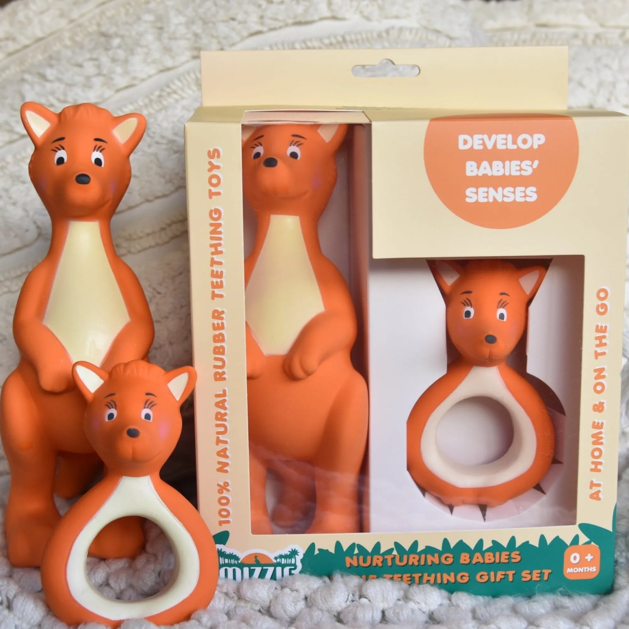 mizzie_the_kangaroo_teeth_5.webp Mizzie the Kangaroo Eco | Baby>Teething Gift Set - 0+