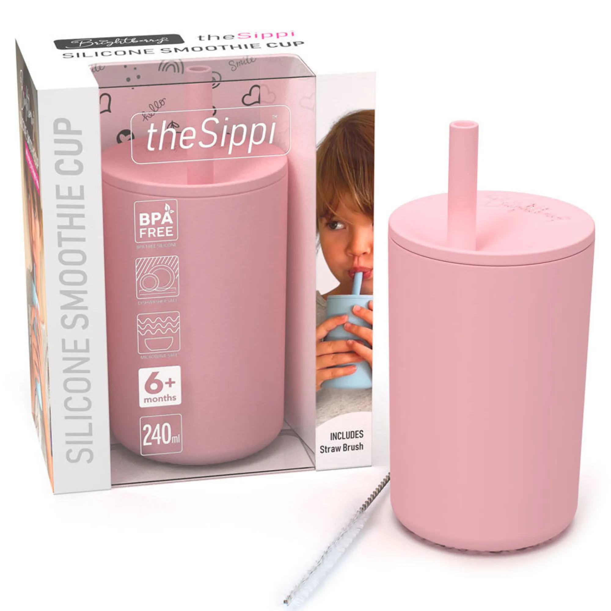 ml__kids_large_smoothie_c_0-1.webp Brightberry Feeding & Hydration>240ml - Kids Large Smoothie Cup with Stopper Straw - Coral Pink