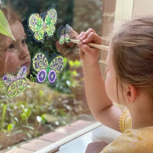 Tiger Tribe Art & Craft | Activity>Movable Window Art Butterflies - 3+