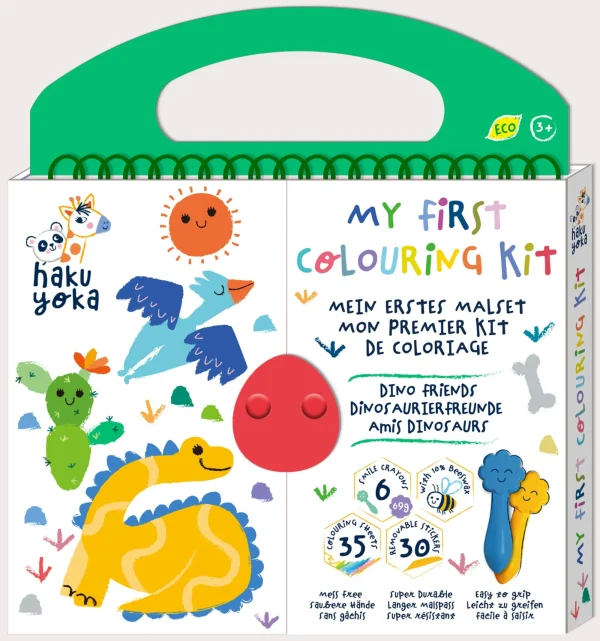 Haku Yoka Travel | Art & Craft>My First Colouring Kit - Dino Friends - 3+