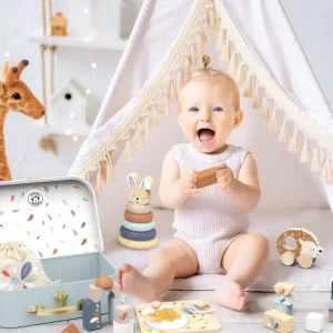 Speedy Monkey Wooden Toys | 1st Birthday>My First Toy Box - 12M+