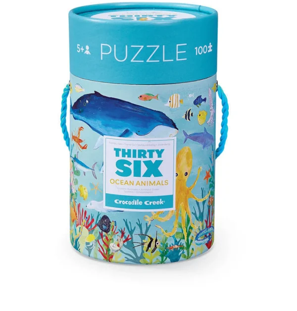Crocodile Creek Puzzles>36 Ocean Animals Puzzle - 100 pieces - 5+