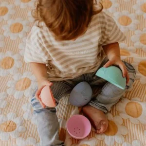 Jellystone Sensory | Outlet>Ocean Stacking Cups - Rainbow Pastel & Ocean