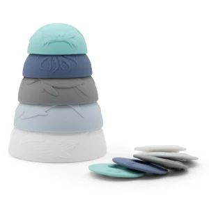 Jellystone Sensory | Outlet>Ocean Stacking Cups - Rainbow Pastel & Ocean