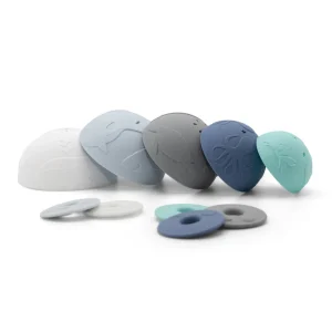 Jellystone Sensory | Outlet>Ocean Stacking Cups - Rainbow Pastel & Ocean
