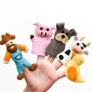 Tara Treasures Travel | Eco>Old MacDonald - Finger Puppet Set