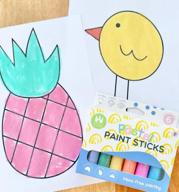 Castle & Kite Art & Craft>Paint Sticks - Pastel & Rainbow - 3+