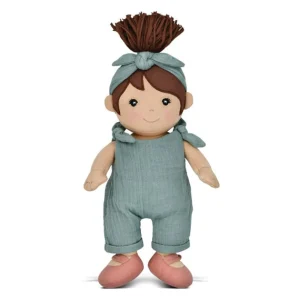 Apple Park Eco | Dolls>Paloma Organic Teal Doll - 0+