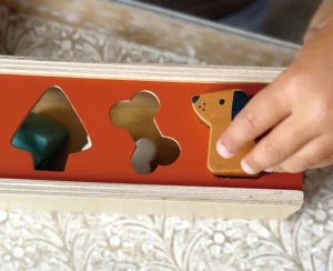 Mentari Wooden Toys>Pet Shape Sorting Box - 2+