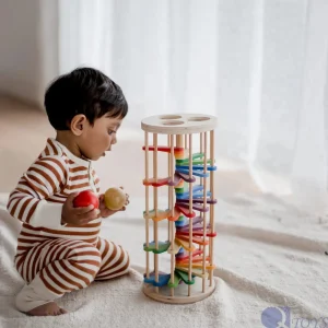 Q Toys Wooden Toys | Eco>Pound a Ball Tower - 2+