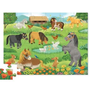 Crocodile Creek Puzzles>Pretty Ponies - 3+