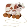Zookabee Wooden Toys | 1st Birthday>Pull Along Cow & Baby - 12M+