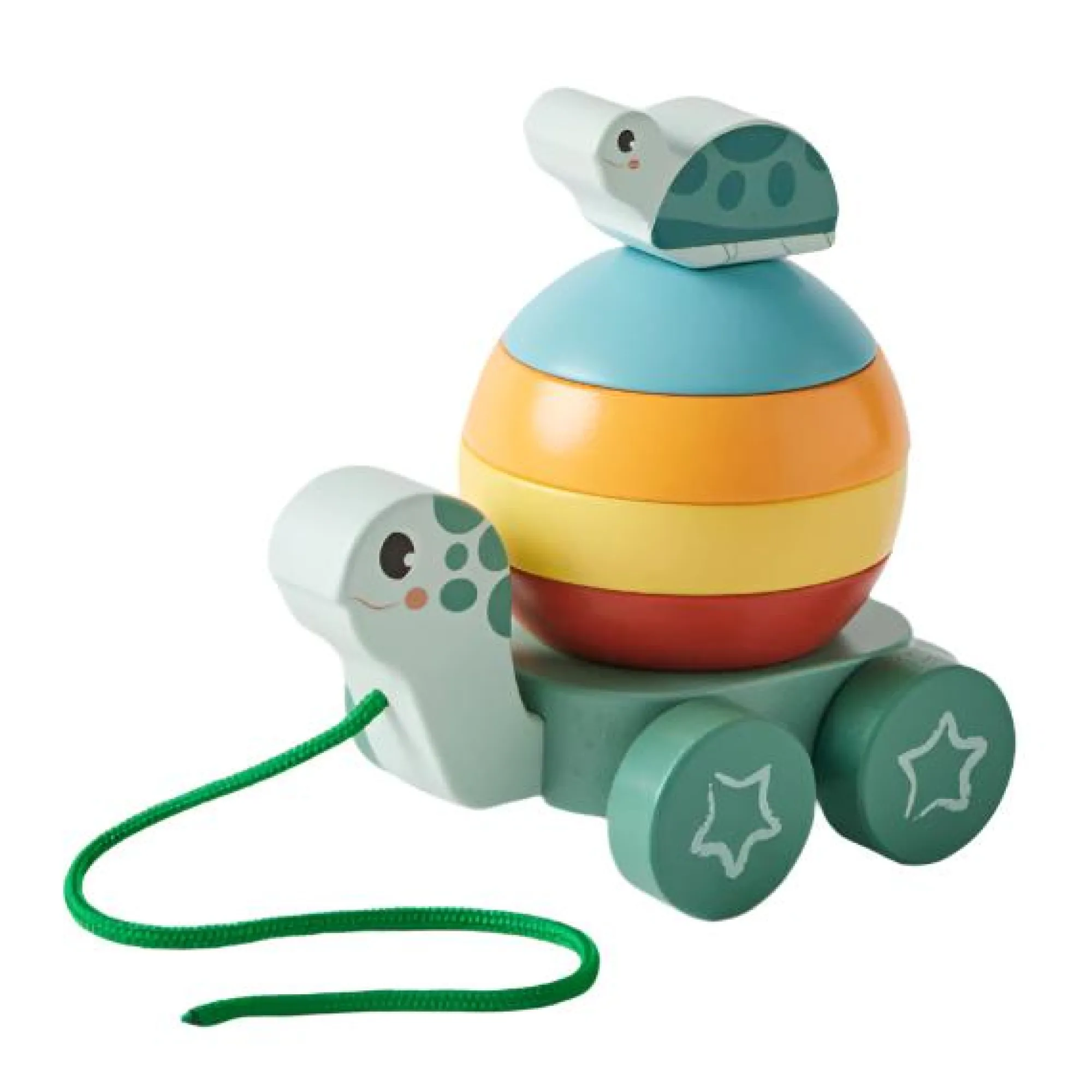 pull_along_stacking_turtl_0.webp Zookabee Wooden Toys | 1st Birthday>Pull Along Stacking Turtle - 12M+