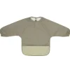 All4Ella Eco | Feeding & Hydration>Recycled Long Sleeve Smock Bib Sage - 6M+