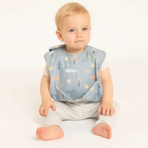 All4Ella Eco | Feeding & Hydration>Recycled Pouch Bib - Crocodiles - 6M+