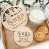 Spotty Dot Christmas>Santa Please Stop Here - Sign Set