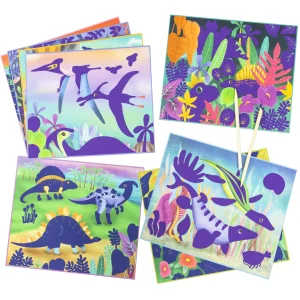 Tiger Tribe Art & Craft>Scratch Art - Dinosaurs - 5+