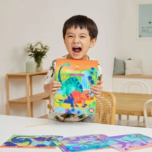 Tiger Tribe Art & Craft>Scratch Art - Dinosaurs - 5+