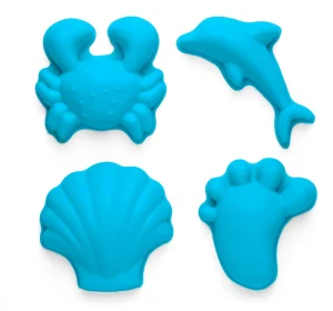 Scrunch Travel | Beach>Set of 4 Moulds (6 Colours) - 12M+