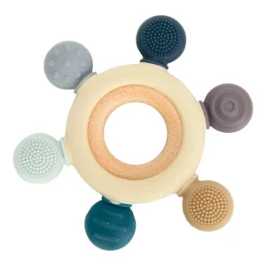Playground Teethers & Rattles | Baby>Sensory Blue Silicone Teether - 3M+