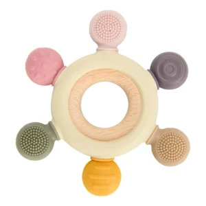 Playground Teethers & Rattles | Baby>Sensory Rose Silicone Teether - 3M+