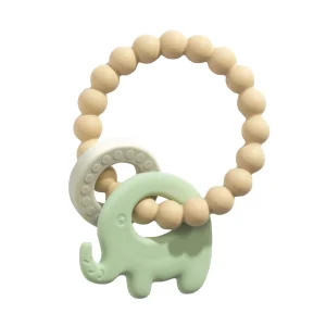 Playground Teethers & Rattles | Baby>Silicone Elephant Teether - 3 colours - 3M+