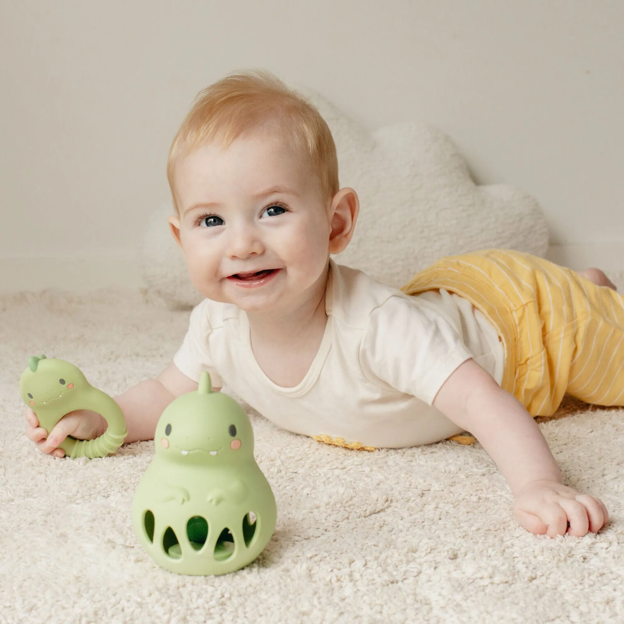 silicone_rattle_dino___5.webp Tiger Tribe Teethers & Rattles | Baby>Silicone Rattle Dino - 0+