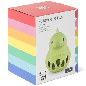 Tiger Tribe Teethers & Rattles | Baby>Silicone Rattle Dino - 0+