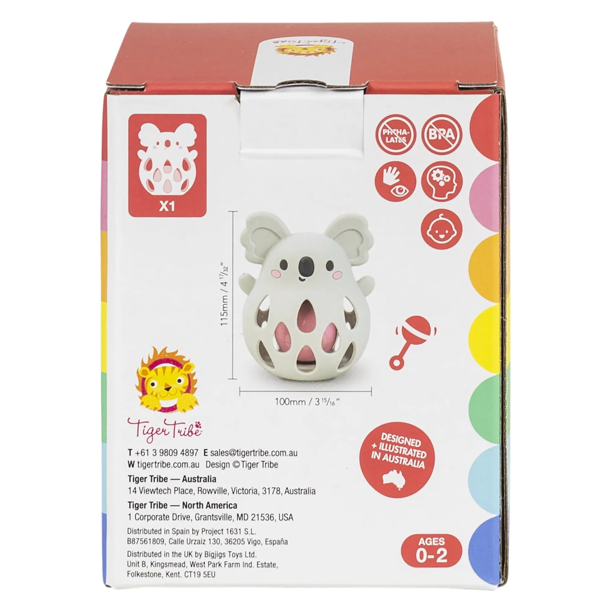 silicone_rattle_koala___2.webp Tiger Tribe Baby | Australian>Silicone Rattle Koala - 0+