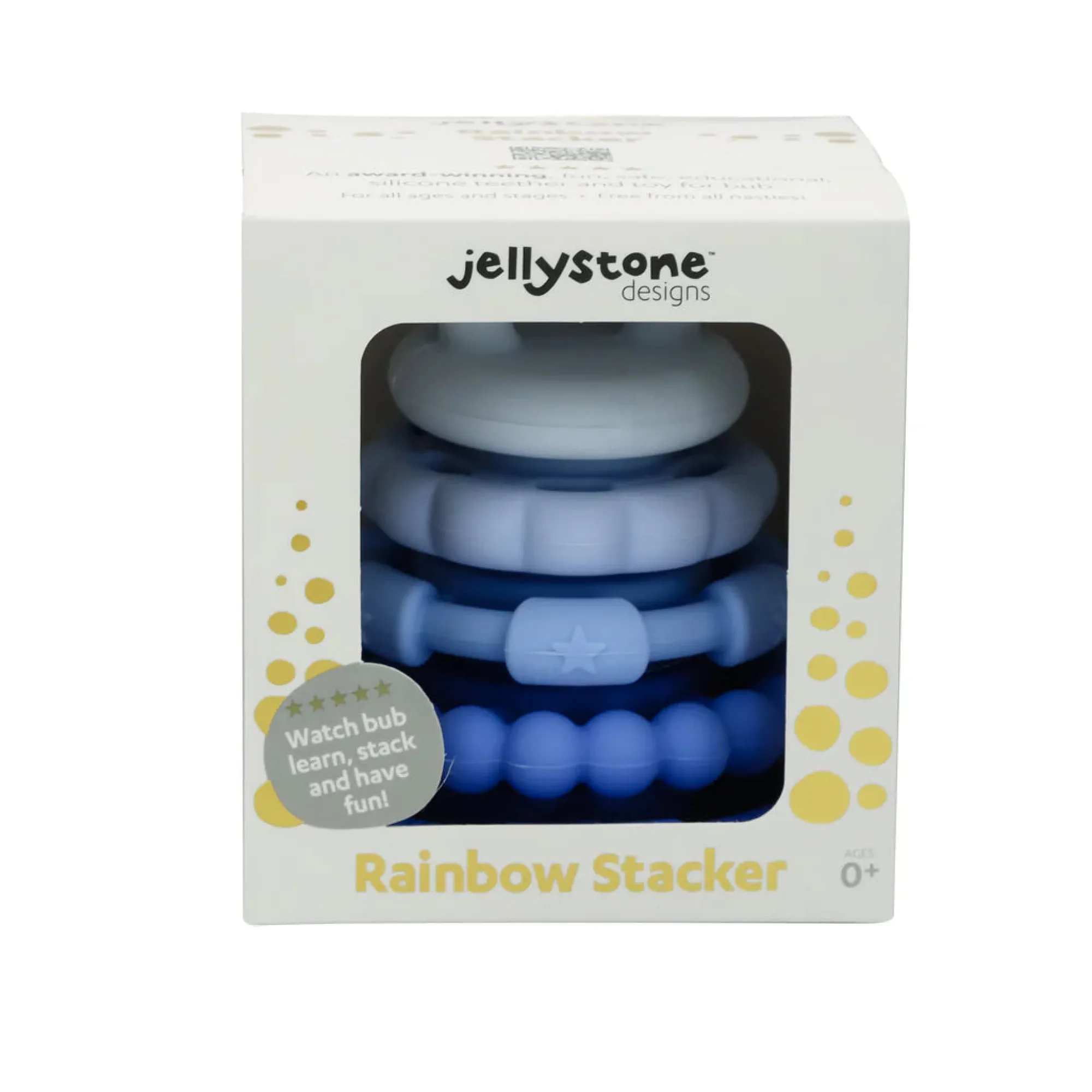 silicone_stacker__teether_18.webp Jellystone Teethers & Rattles | Baby>Silicone Stacker & Teether Toy - 0+ (9 styles)