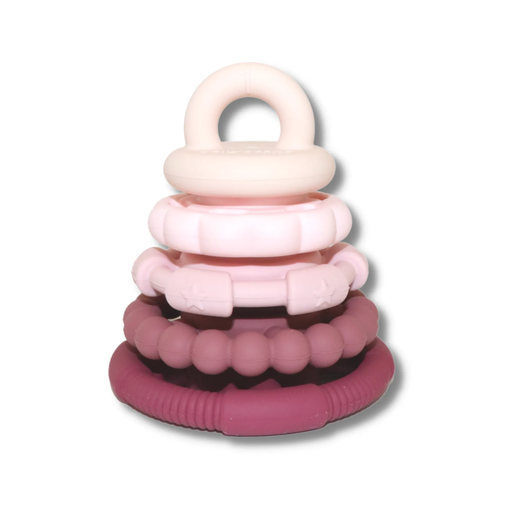 silicone_stacker__teether_3.webp Jellystone Teethers & Rattles | Baby>Silicone Stacker & Teether Toy - 0+ (9 styles)