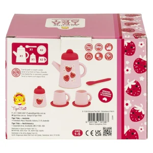 Tiger Tribe Pretend Play>Silicone Tea Set - Strawberry Patch - 12M+