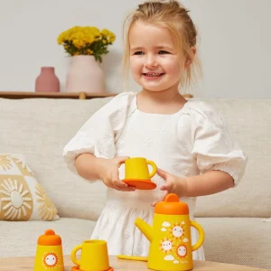 Tiger Tribe Pretend Play | 1st Birthday>Silicone Tea Set - Sunny Days - 12M+