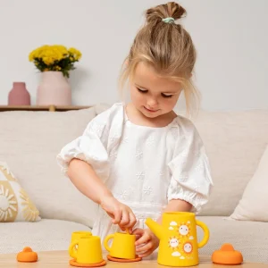 Tiger Tribe Pretend Play | 1st Birthday>Silicone Tea Set - Sunny Days - 12M+