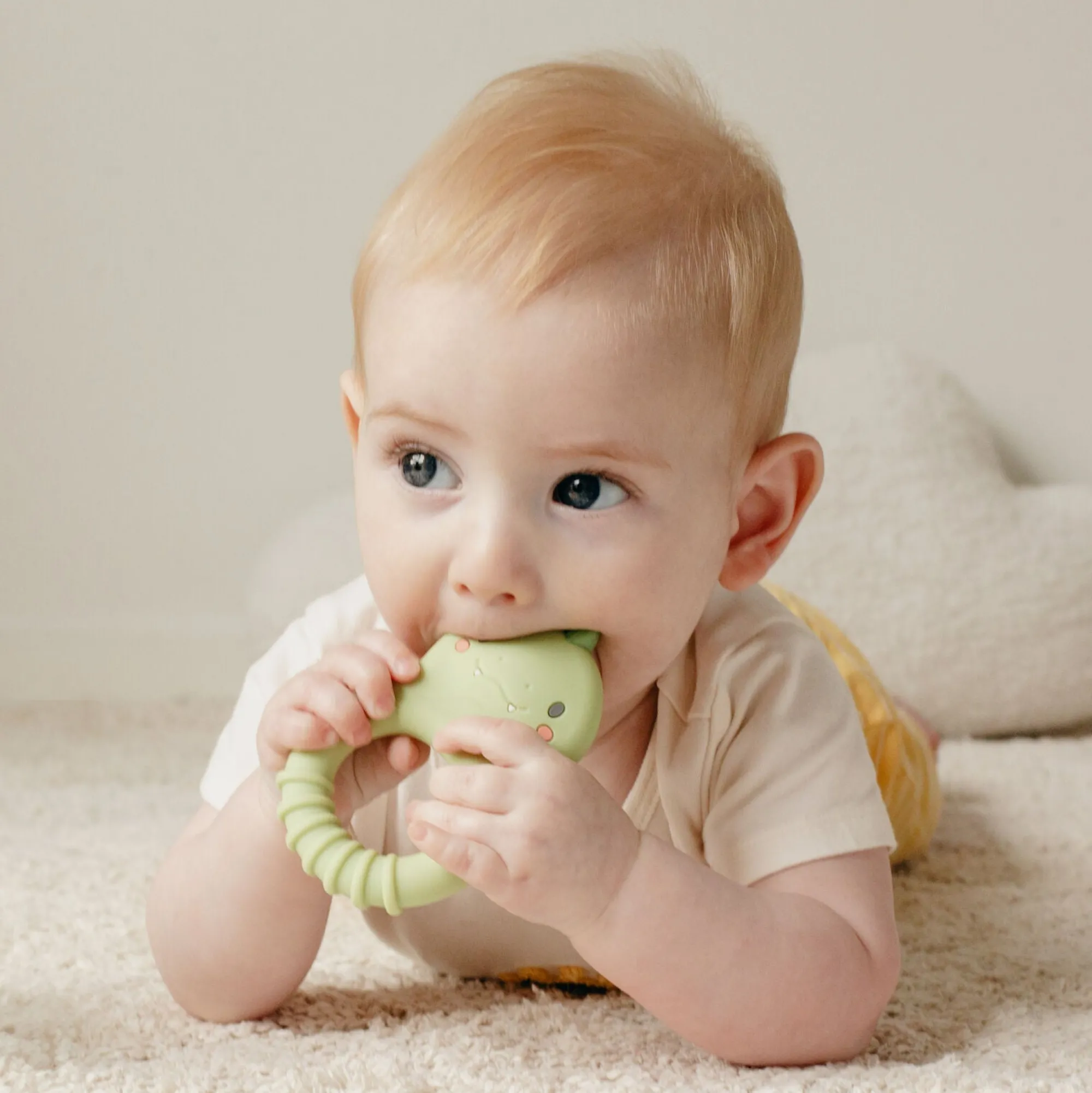 silicone_teether_dino___4.webp Tiger Tribe Teethers & Rattles | Baby>Silicone Teether Dino - 0+