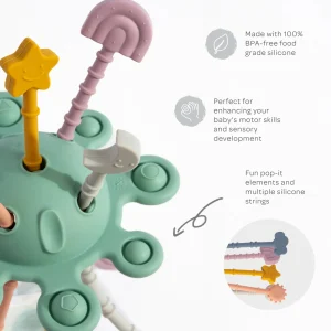 Playground Travel | Baby>Silicone Zippy Activity Multi Toy - 10M+