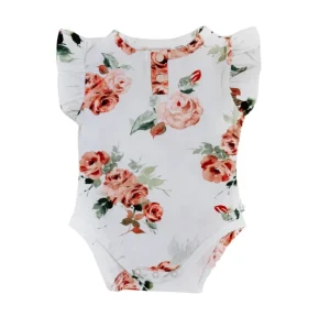 Snuggle Hunny Outlet>- Rosebud Short Sleeve Bodysuit - Newborn 0000