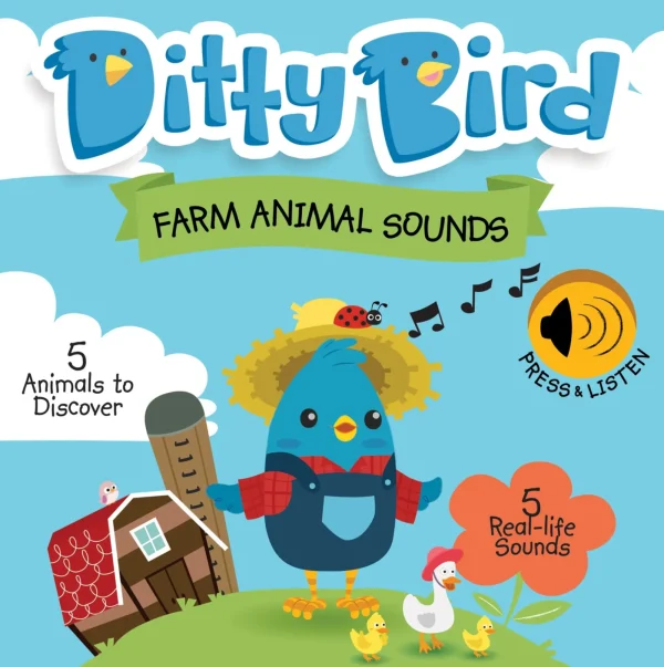 Ditty Bird Books>Sound Board Book - Farm Animals - 12M+