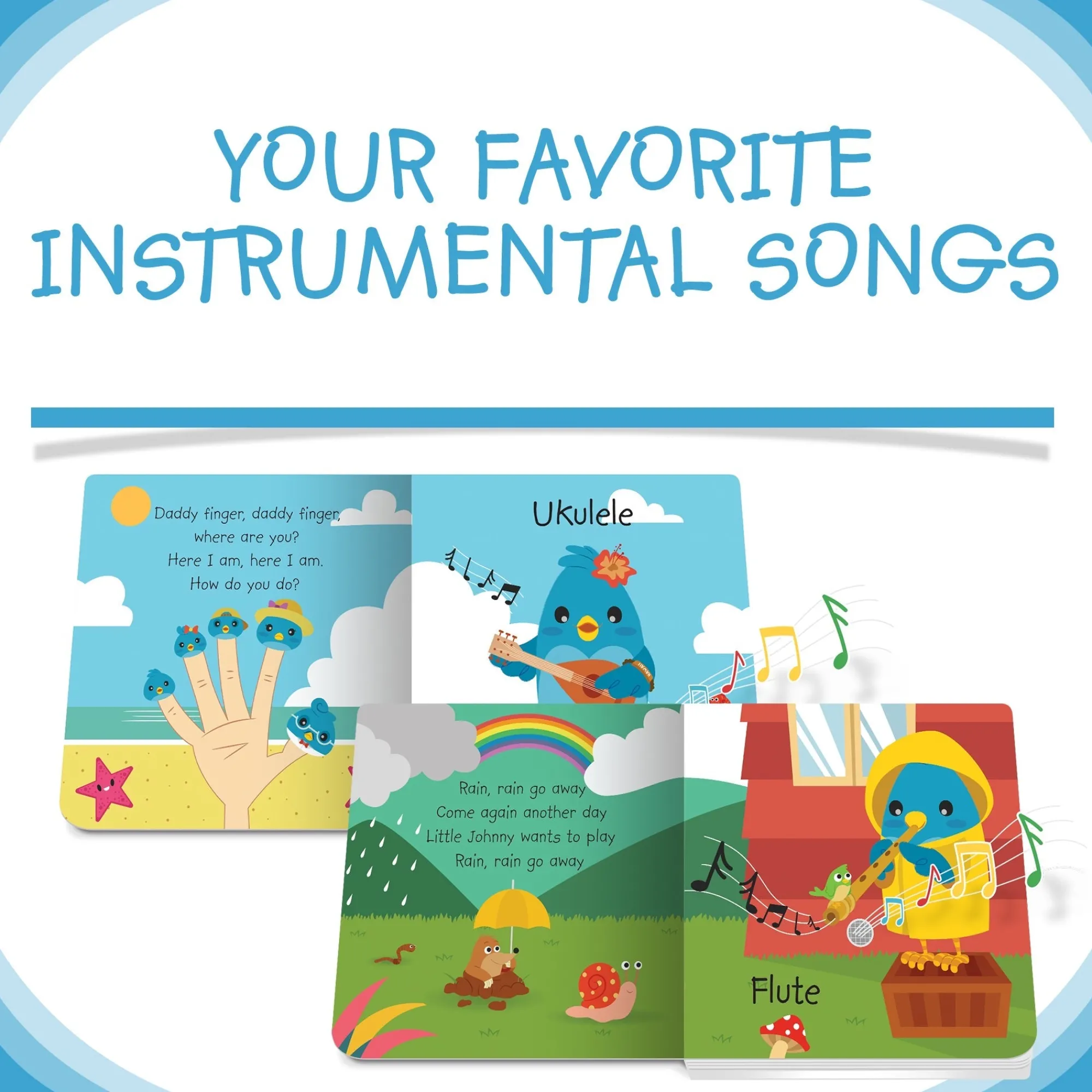 sound_board_book__instrum_2.webp Ditty Bird Music | Books>Sound Board Book - Instrumental Children's Songs - 12M+
