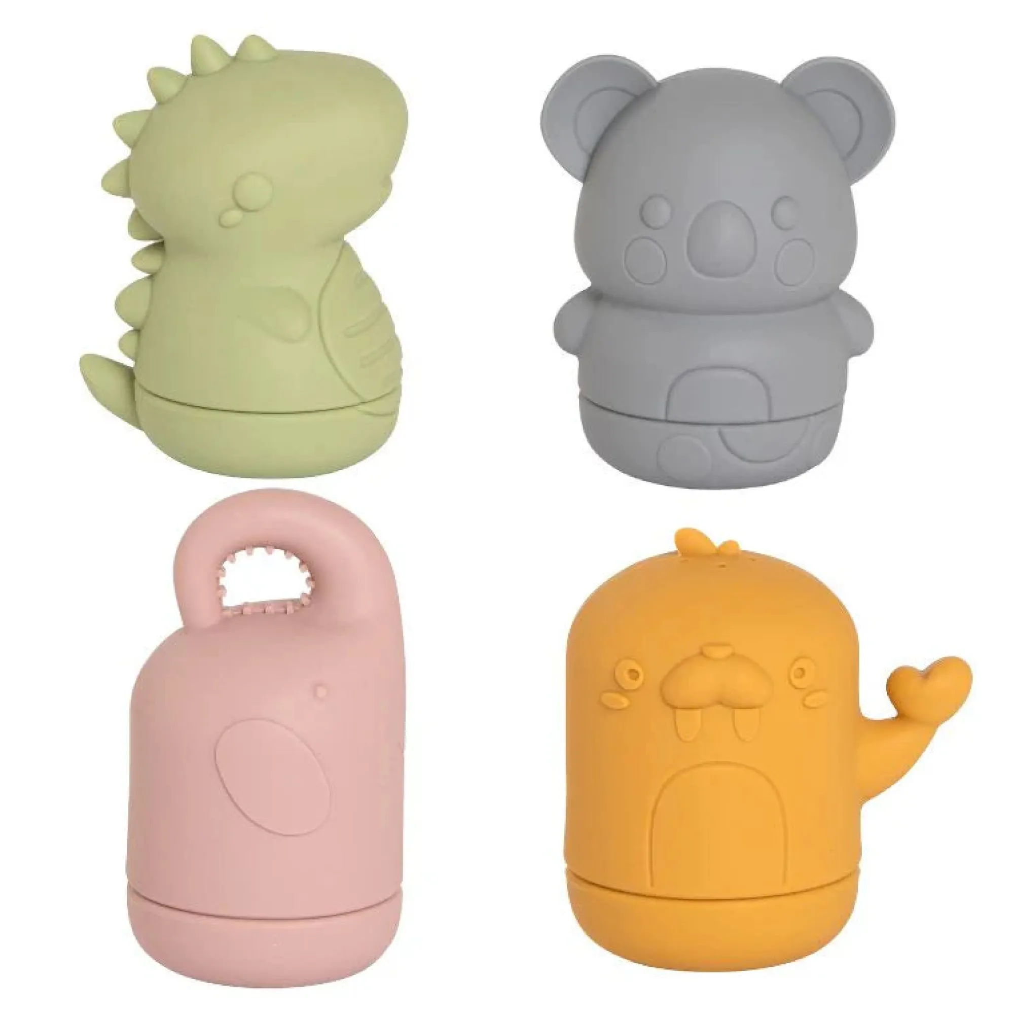 squeezy_silicone_bath_toy_1.webp All4Ella Bath Time>Squeezy Silicone Bath Toys - Animal Friends - 6M+
