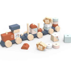 Speedy Monkey Wooden Toys | 1st Birthday>Stacking Train - 12M+