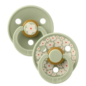BIBS Baby>Studio Colour Collection Size 1 - Pin Sky Blue & Jasmine Sage Mix